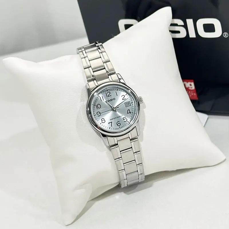 Casio Enticer Japan Quartz Ice Blue Dial Ladies Watch- LTP-V002D-2B